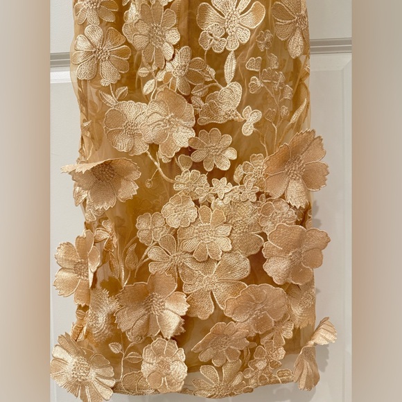 NWOT authentic Bronx and Banco JASMINE MAXI DRESS Floral Gold Strapless Dress‎ - Picture 7 of 16